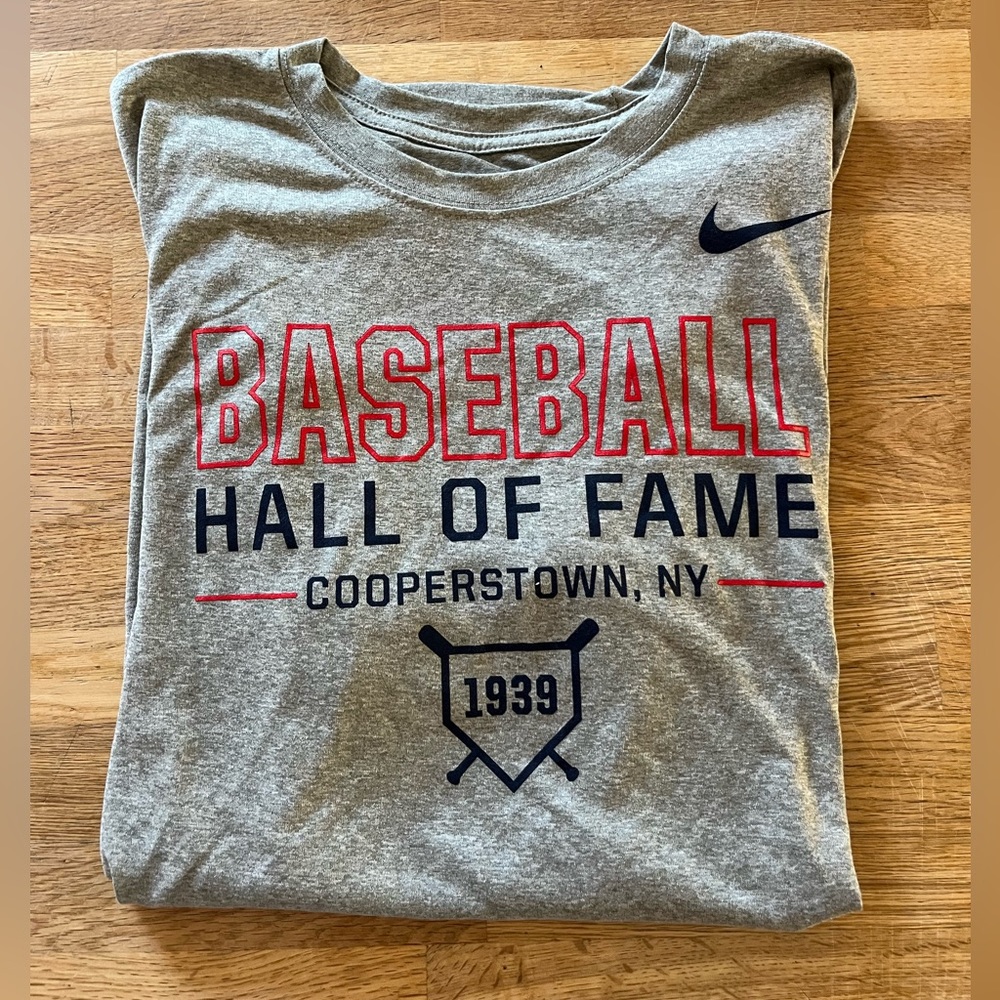 Nike Gray Baseball Hall of Fame Tee